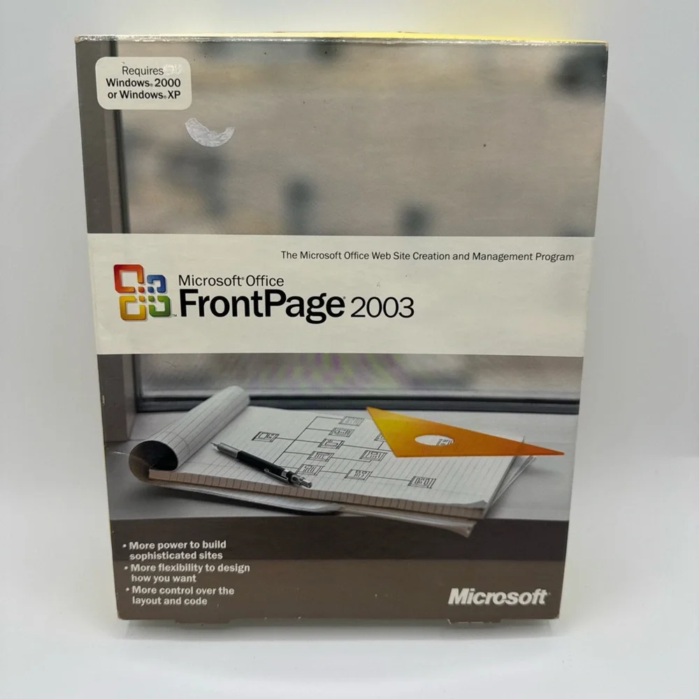 Microsoft FrontPage 2003 Software Box